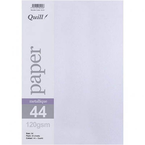 Metallique Paper Quill A4 120gsm Quartz Pack of 25 Skout