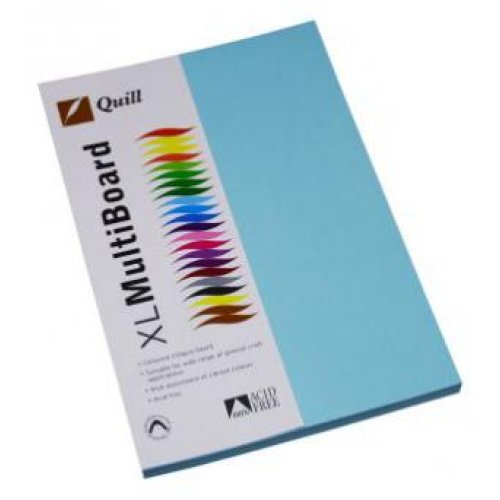 XL Mulitboard Quill A4 210gsm Powder Blue Pack of 50 Skout