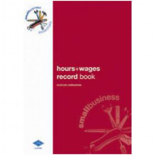 Hours and Wages Record Book Zions SBE9 Small Business Skout