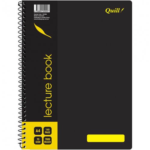 Lecture Book Quill A4 10506A 140pg Skout Office Supplies