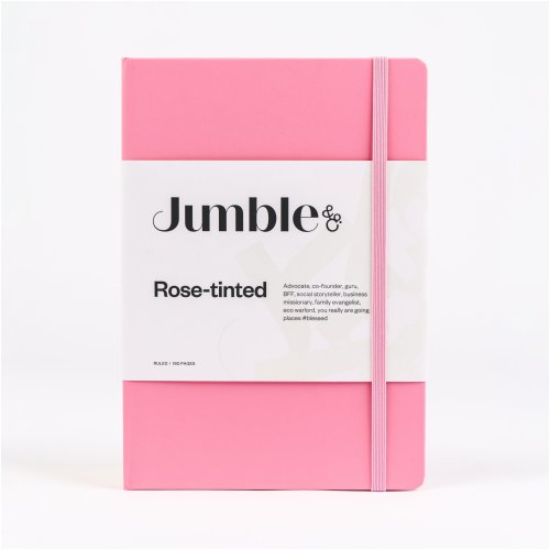 Notebook Jumble Notebook - Jumble and Co - A5 - Moodler - Ruled - 160 Page - Pink ...