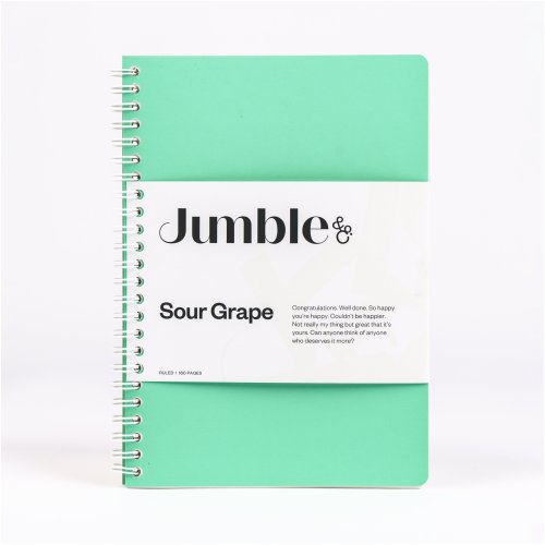 Notebook Jumble Notebook - Jumble and Co - A5 - Convo - Ruled - 160 Page - Mint | Skout ...