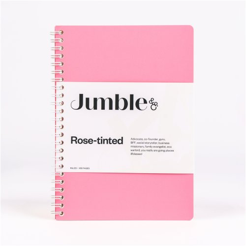 Notebook Jumble Notebook - Jumble and Co - A5 - Convo - Ruled - 160 Page - Pink | Skout ...