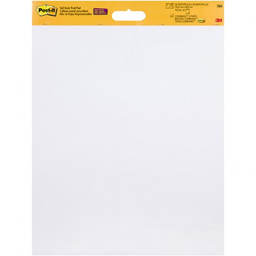 3M PostIt Super Sticky Wall Pad 566 White 508x610 (2 Pack) Skout