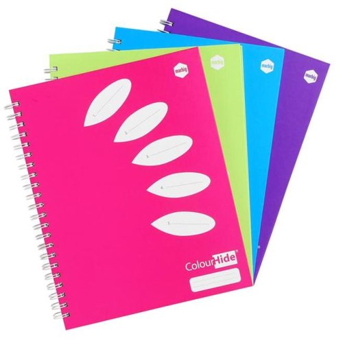 Notebook Colourhide Plus A4 Hardcover 5 Subject Skout Office