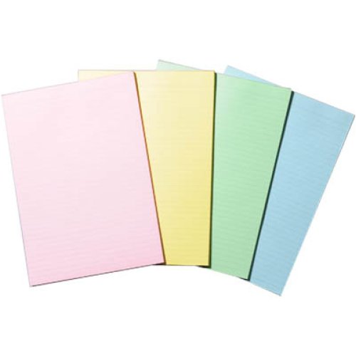 Writing Pad - Writer Premium - A4 - Bond 2 Sided Ruled - Assorted - 5 ...