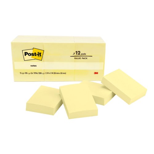 Post-it Note - 38x50mm Yellow 100sh | Skout Office Supplies
