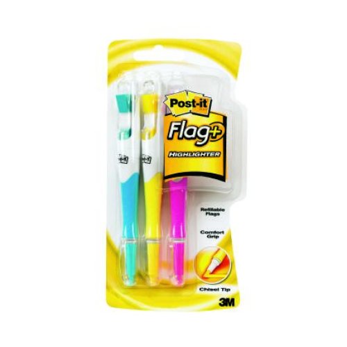 Post It Flag + Highlighter 689 3 Pack Skout Office Supplies