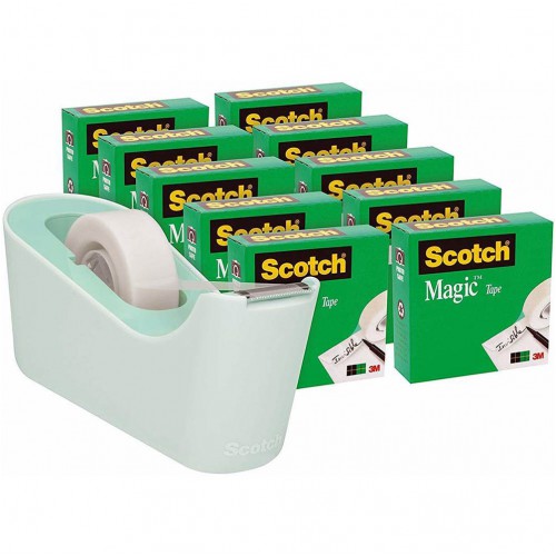 Magic Tape - Scotch - 810 - Mint Dispenser + 10 Rolls | Skout Office ...