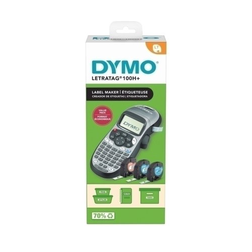 Label Maker Dymo Letratag LT100H Silver Bundle Skout Office Supplies