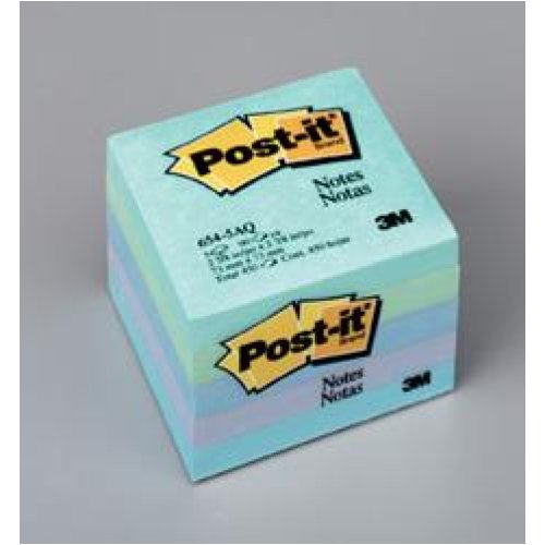 Post It Note 3M R330-5AQ Pop Up 73 x 73mm Assorted Aquatic 5-Pack ...