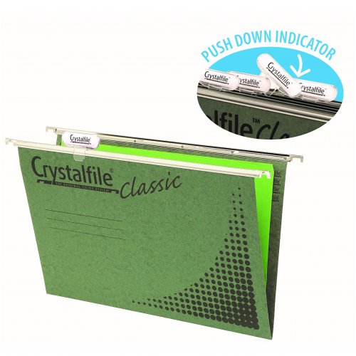 Suspension File Twinlock FC CrystalFile Complete Pack of 50 Skout Office Supplies