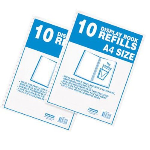 Display Book Refills Beautone A4 Pack of 10 Skout Office Supplies