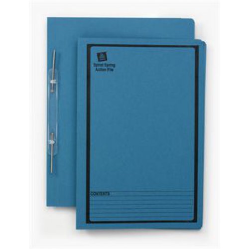 Spiral Spring File - Avery - FC - Blue Printed Black - Box of 25 ...