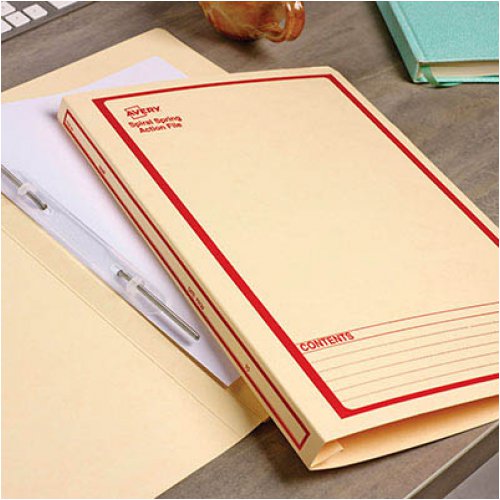 Spiral Spring File - Avery - FC - Buff Printed Red - Box of 25 | Skout ...