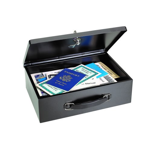 Box Security Steelmaster 320x205x100mm Fire Retardant Black | Skout ...