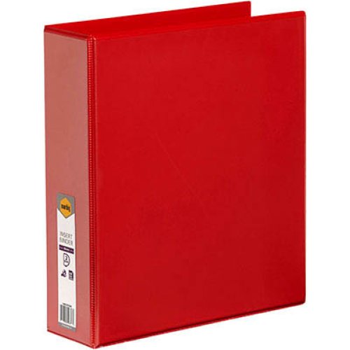 Insert Binder - Marbig - A4 - Clearview - 2D Ring 50mm - Red | Skout ...