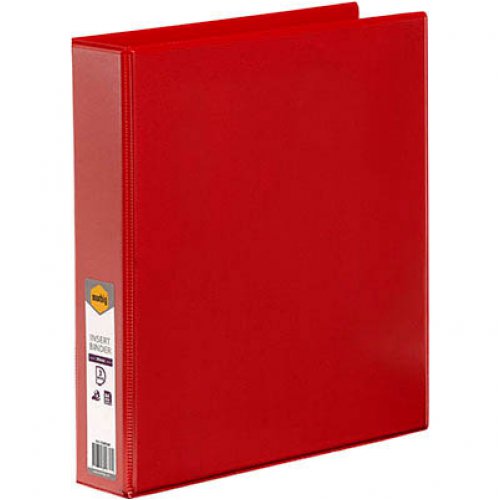 Insert Binder - Marbig - A4 - Clearview - 3D Ring 38mm - Red | Skout ...