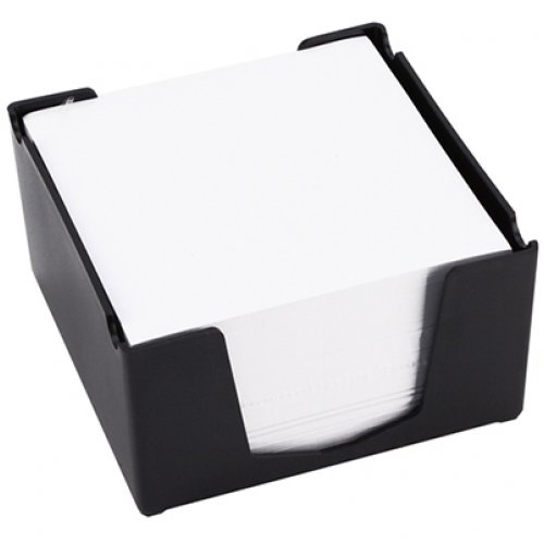 Memo Cube Holder Italplast Black Skout Office Supplies