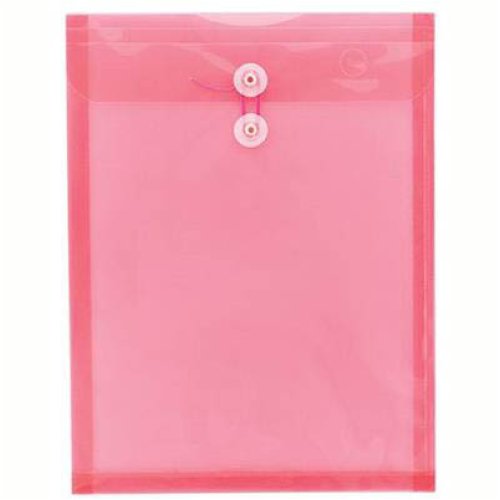 Envelope Tudor A4 Poly String/ Button Trans Red | Skout Office Supplies