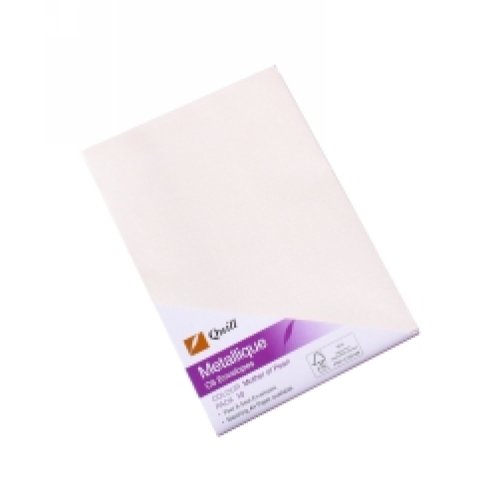 Envelopes Quill C6 Metallique Mother of Pearl (10 Pack) Skout Office
