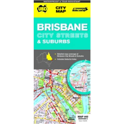 Map UBD Brisbane Suburban 462 8th Edition Skout Office Supplies