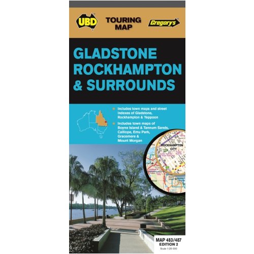 Map UBD Gladstone Rockhampton 483 487 2nd Edition Skout Office 