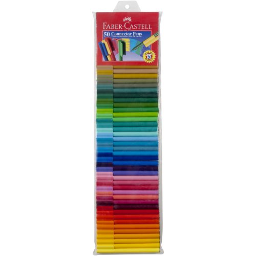 Coloured Marker FaberCastell Connector Pens Wallet of 50 Skout