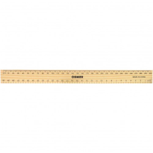 Ruler - Osmer - 30cm - Wooden | Skout Office Supplies