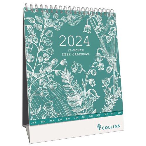 Desk Calendar Collins 220mmx175mm Tara Desk Month To View