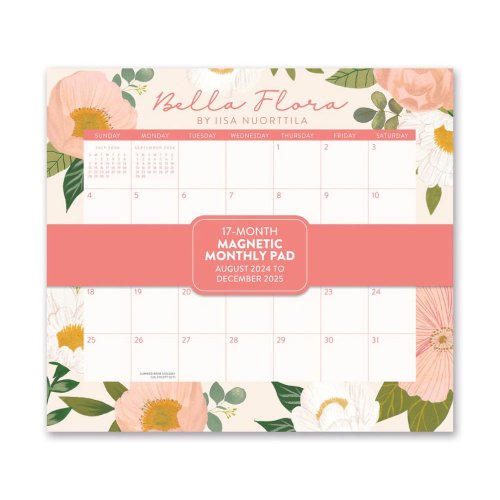 Orange Circle 2025 Magnetic Monthly Pad Bella Flora Skout Office Supplies Orange circle 2025 magnetic monthly pad bella flora skout office supplies