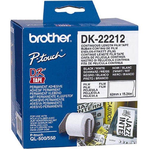 Brother DK22212 White Roll - 62mm x 15.24m Film Roll | Skout Office ...