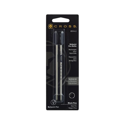 Pen Refill Cross F Black 8514 Pack of 2 Skout Office Supplies