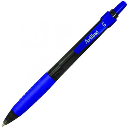Ballpoint Pen - Artline - Ikonic 8410 Grip Retractable - 1.0mm Blue ...