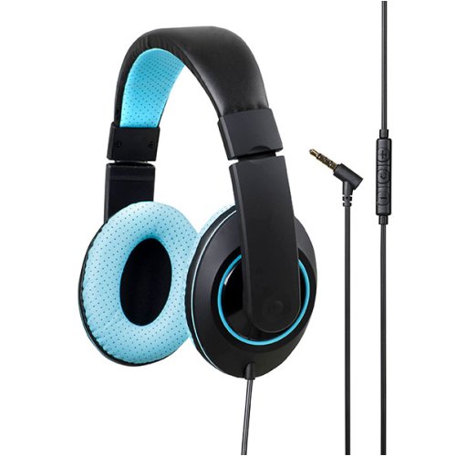 Headphones With Inline Mic And Volume Control Kensington Blue