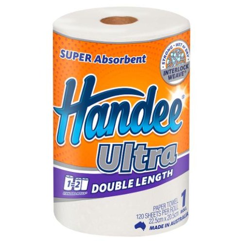 Paper Towel Handee Towel Double Length 120 Sheet Roll Skout