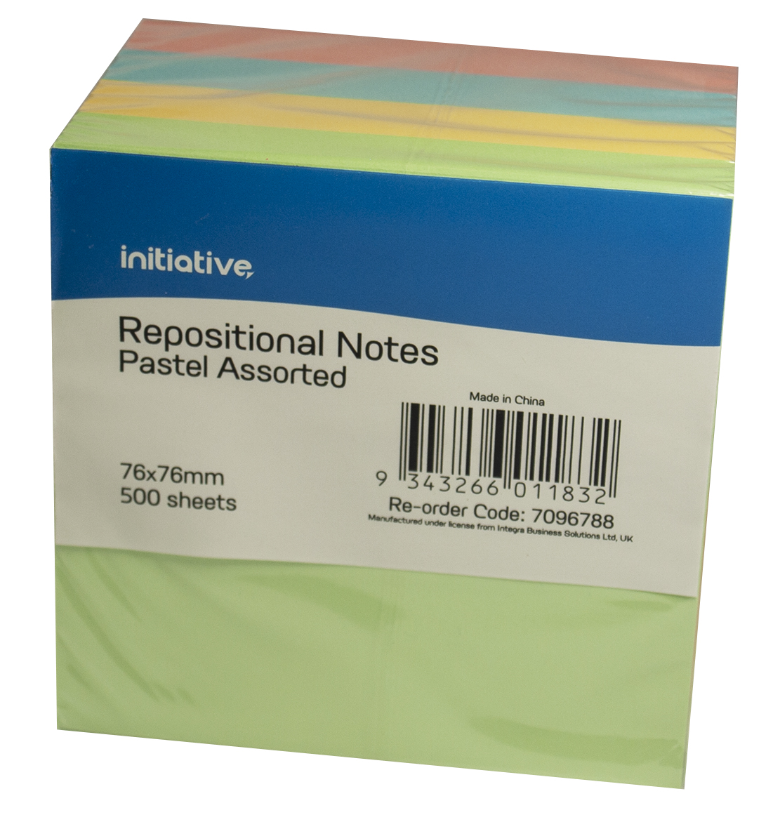 Repositional Notes - Initiative - 76x76mm - Pastel - 500 Sheets | Skout ...