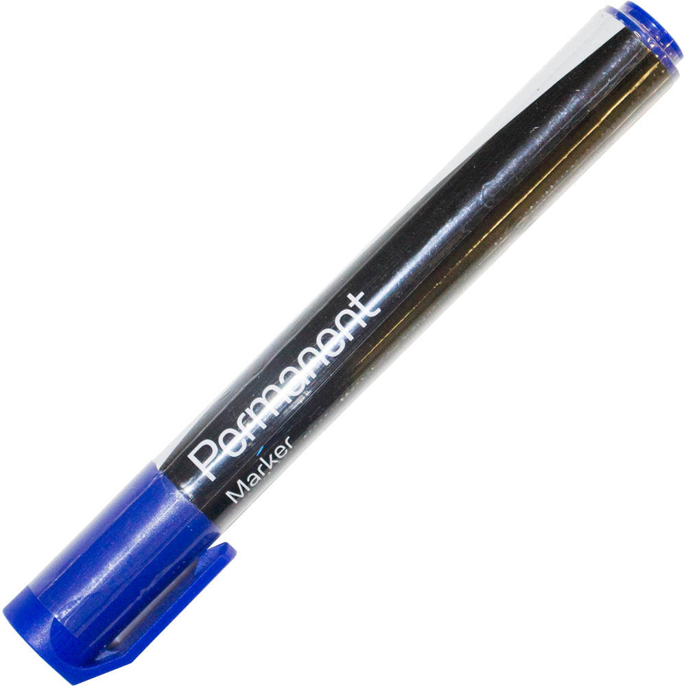 Permanent Marker - Initiative - Bullet Tip - Blue | Skout Office Supplies